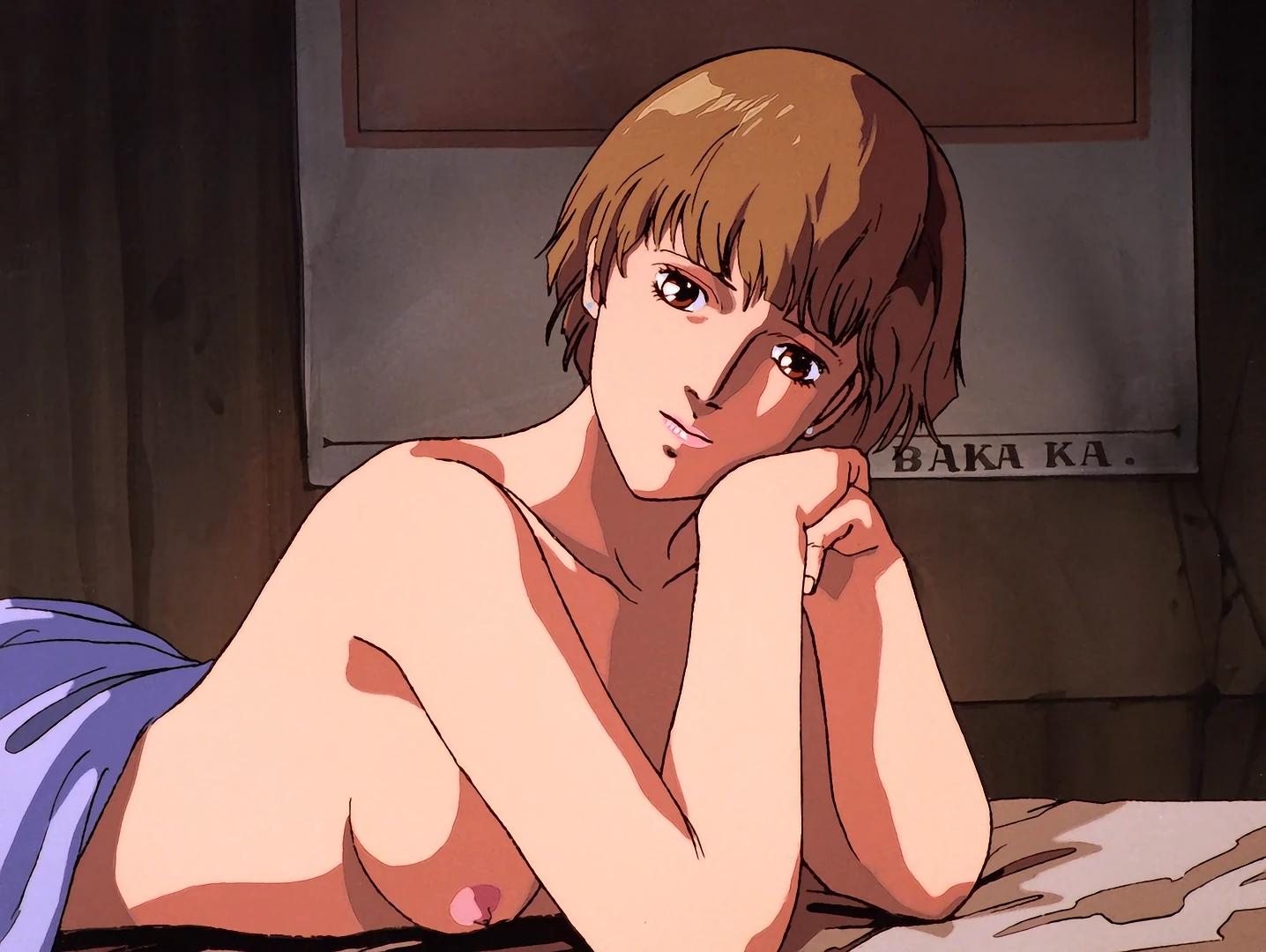  Megazone Part 2: Please give your secret - Takanaka Yui nude fanservice