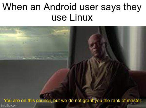When an Android user says they use Linux